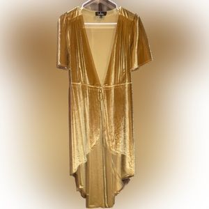 Lulus Velvet Wrap Dress, Size S